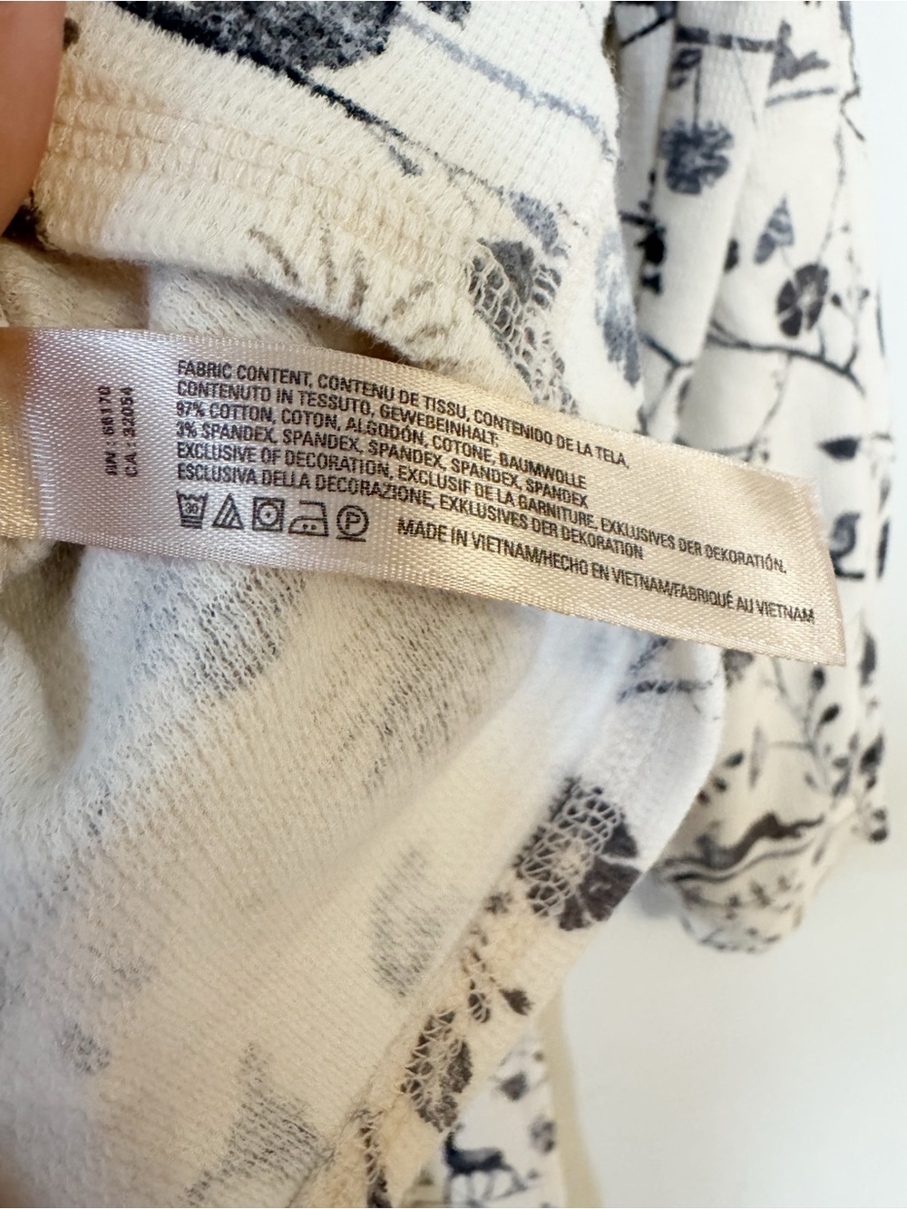 Anthropologie E by Eloise Floral Woodland Animal Thermal Pajama Set S / M - Picture 11 of 11